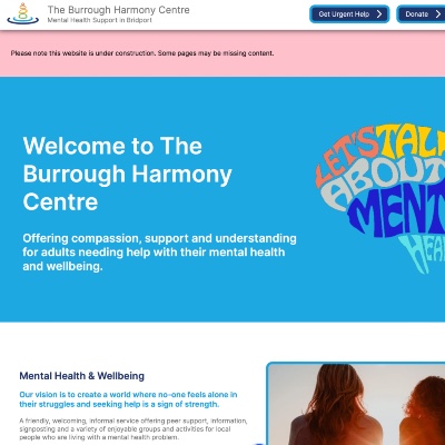 screenshot of Blue Barn's website designed and developed by Bridport Websites