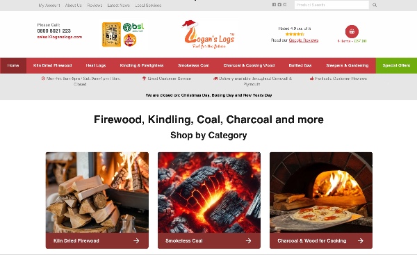 Logan's logs website